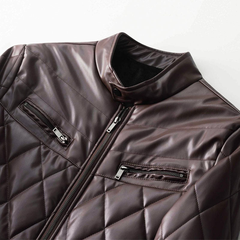Men's Thick Casual Leather Jacket