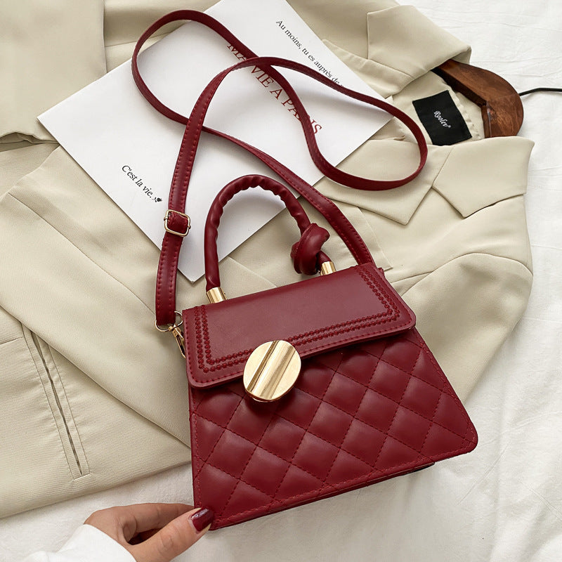 Special-interest Design Handbag Texture Crossbody Bag