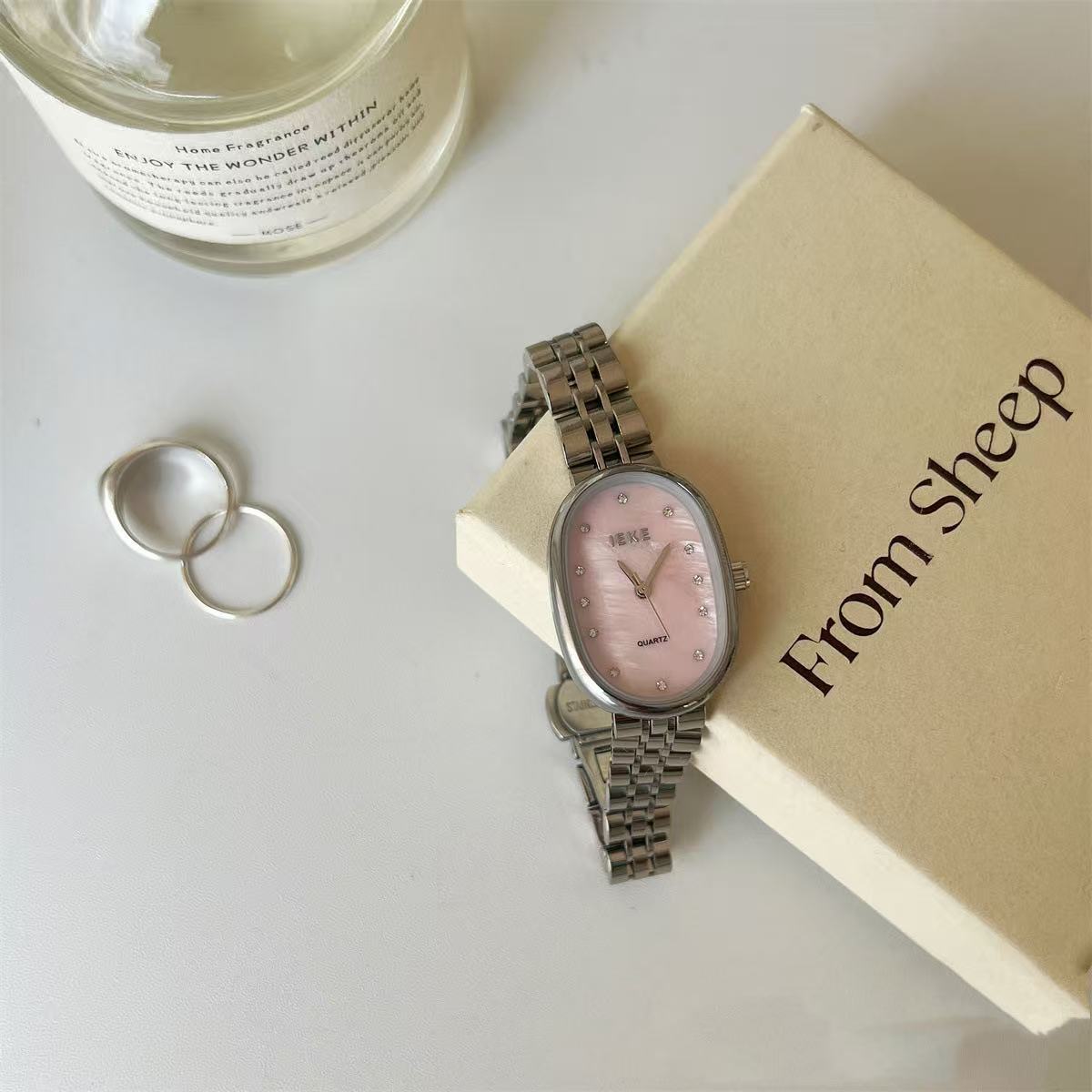 Ice Blue Fritillary Silver Watch