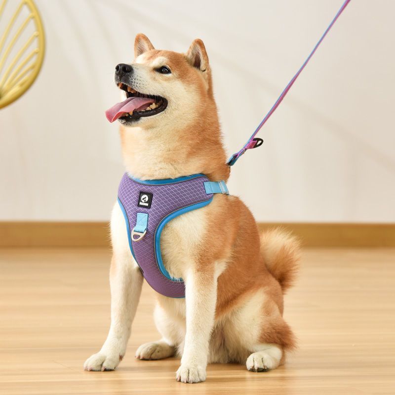 Pet Dog Harness Puppy Adjustable Breathable Mesh Reflective Saddle