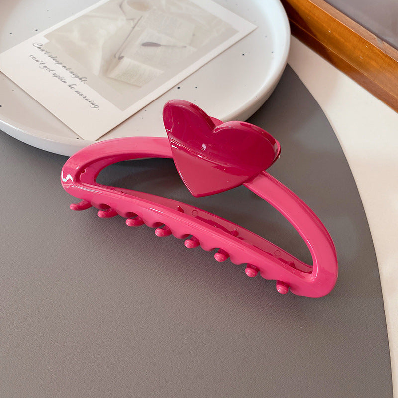 Large Love Heart-shaped Hair Claw