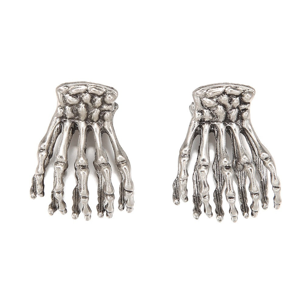 Metal Skeleton Hand Small Jaw Hair Claw Clip