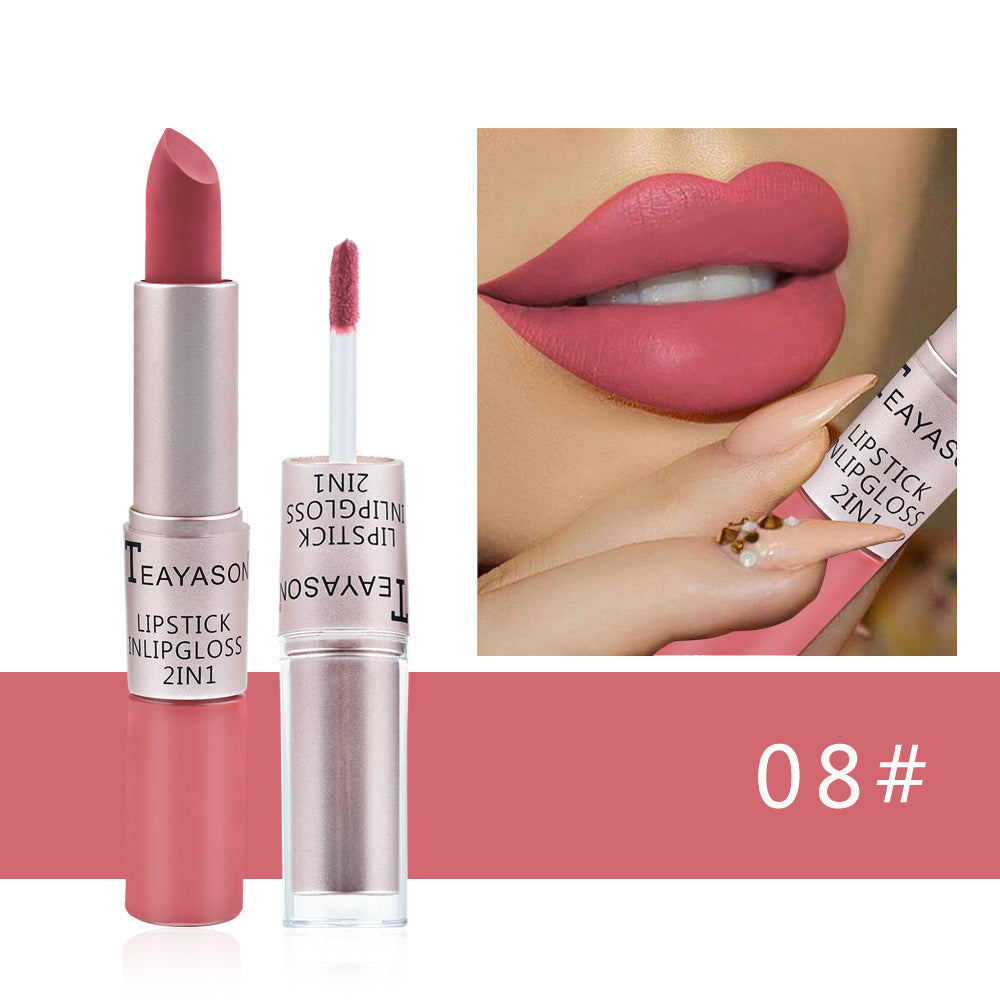 Doppelseitiger, antihaftbeschichteter Becher, matter Lipgloss