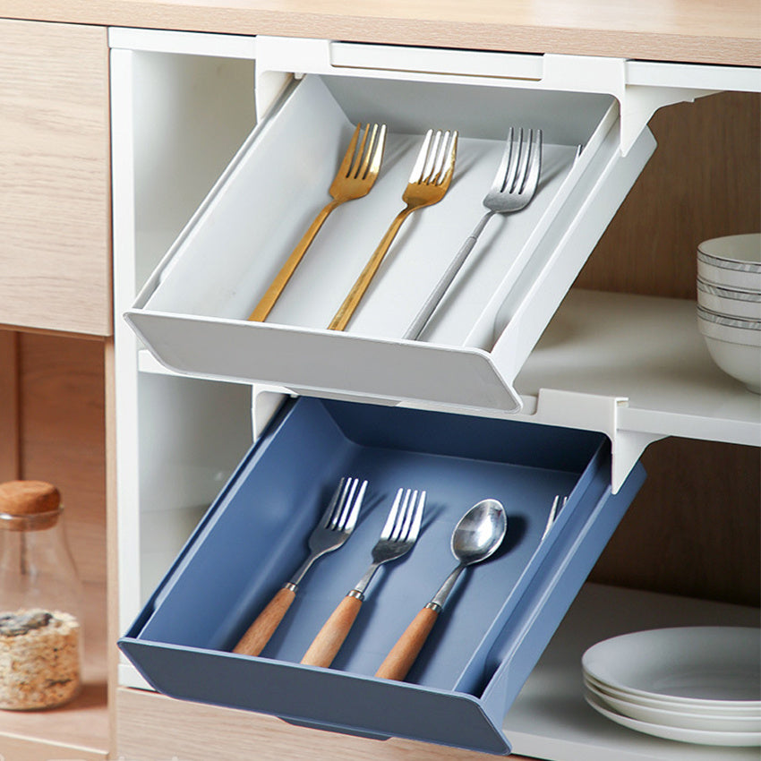 Kitchen Cabinet Divider Shelf Drawer Organizer