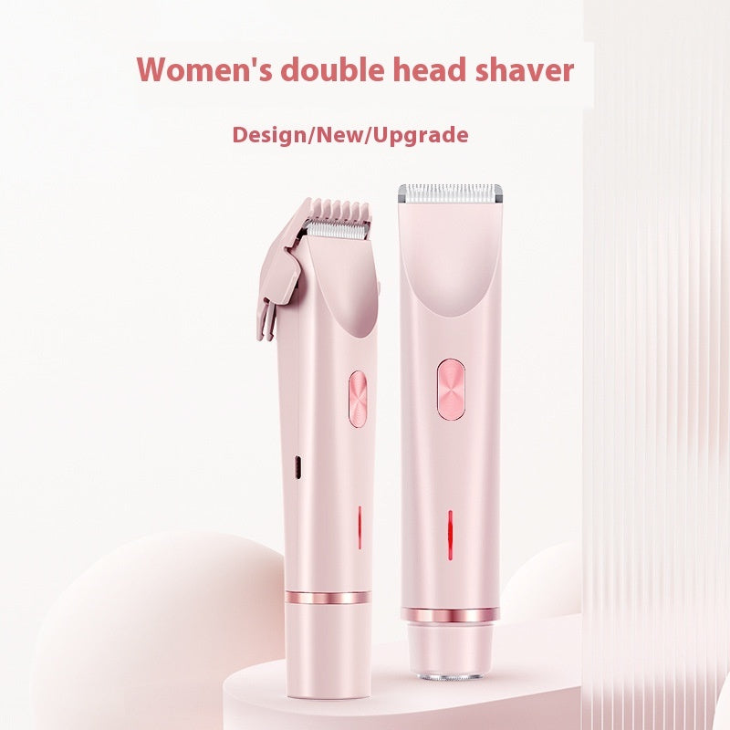 2 In 1 Hair Remover Women's Double Head Shaver Hair Trimmer Electric Razor