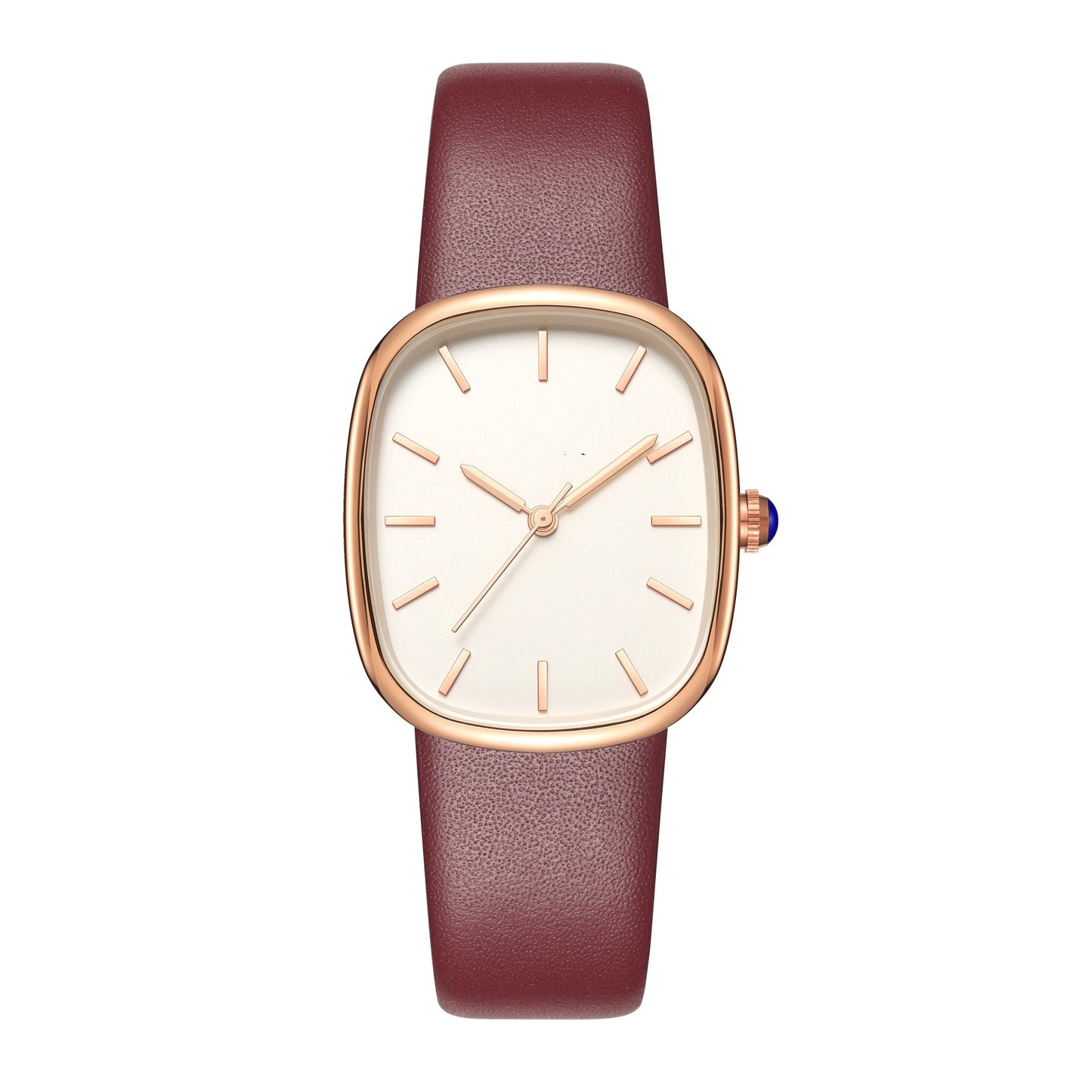 Elegante kleine quadratische Platte Damen neue Quarz Gürteluhr