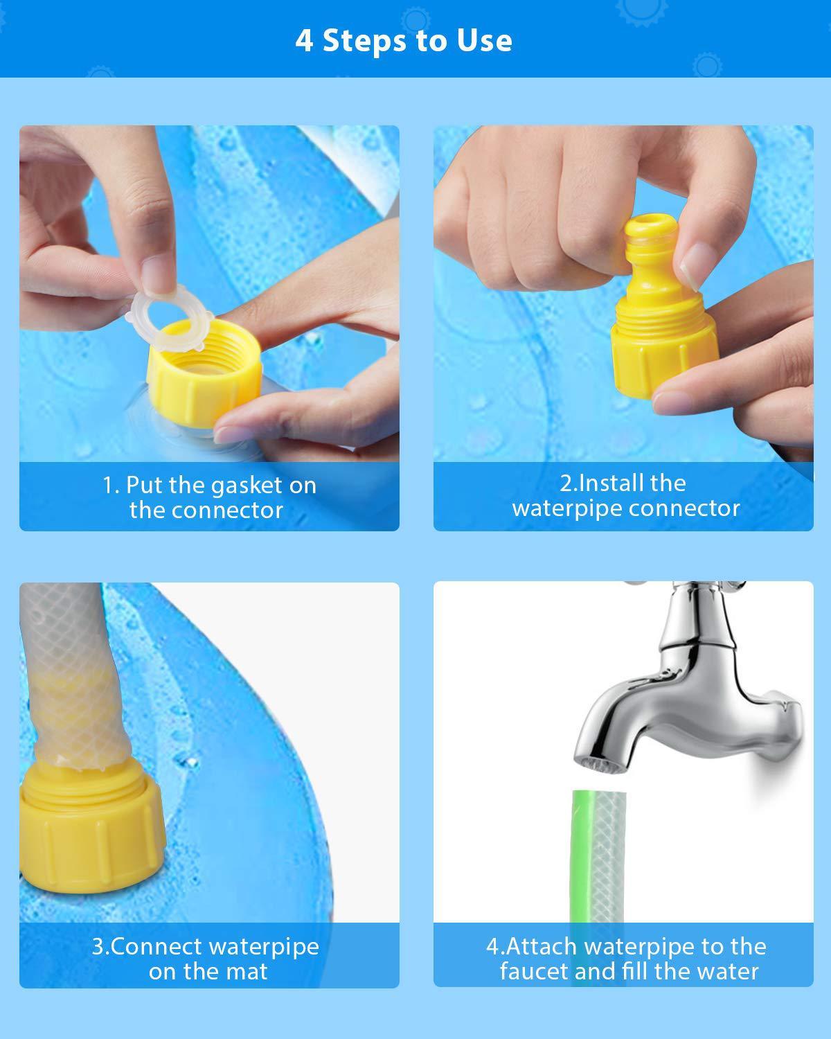 Langlebige Kinder-Wasser-Sprüh-Pool-Matte Splash Sprinkle Play Pad Mat