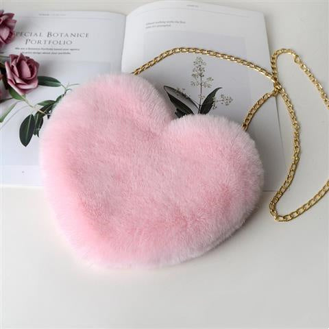 Love Plush Chain Shoulder Party Bag