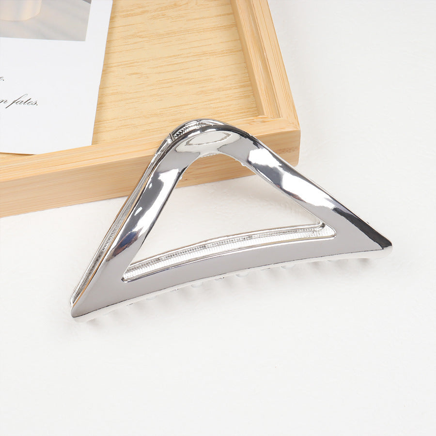 Silver Metal Barrettes Updo Hair Claw