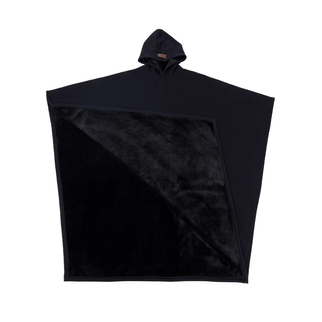 Woolen Loose Cape Batman Hoodie Blanket For Men And Women