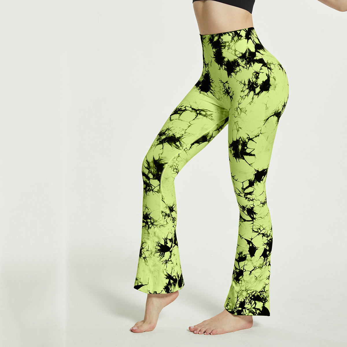 Modische Yoga-Schlaghose mit Batikmuster