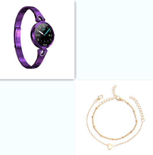 Mode Damen Smart Watch Wasserdicht Tragbarer Herzfrequenzmesser