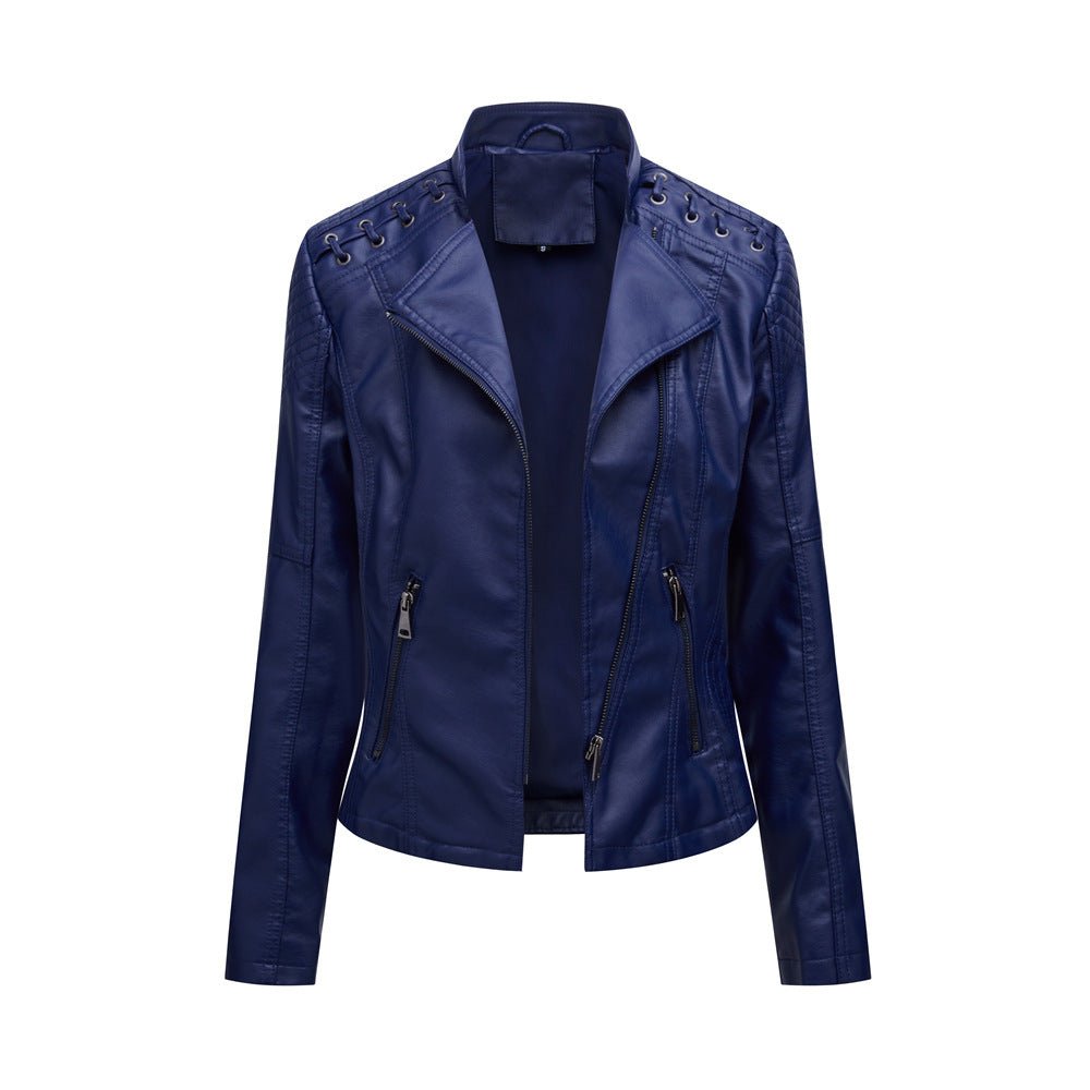 Women's Short Leather Jacket