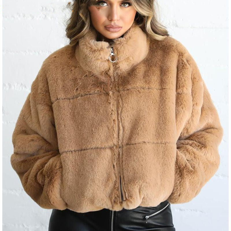 Ladies winter zip-up thermal jacket