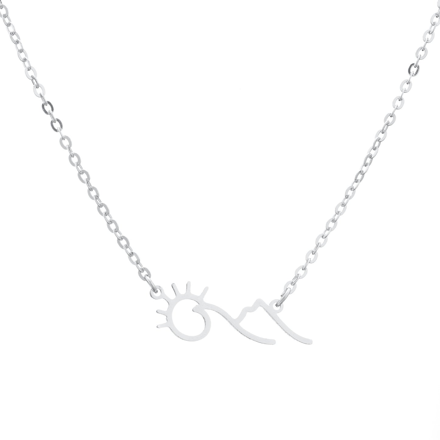 Sunrise Mountain Pendant Necklace