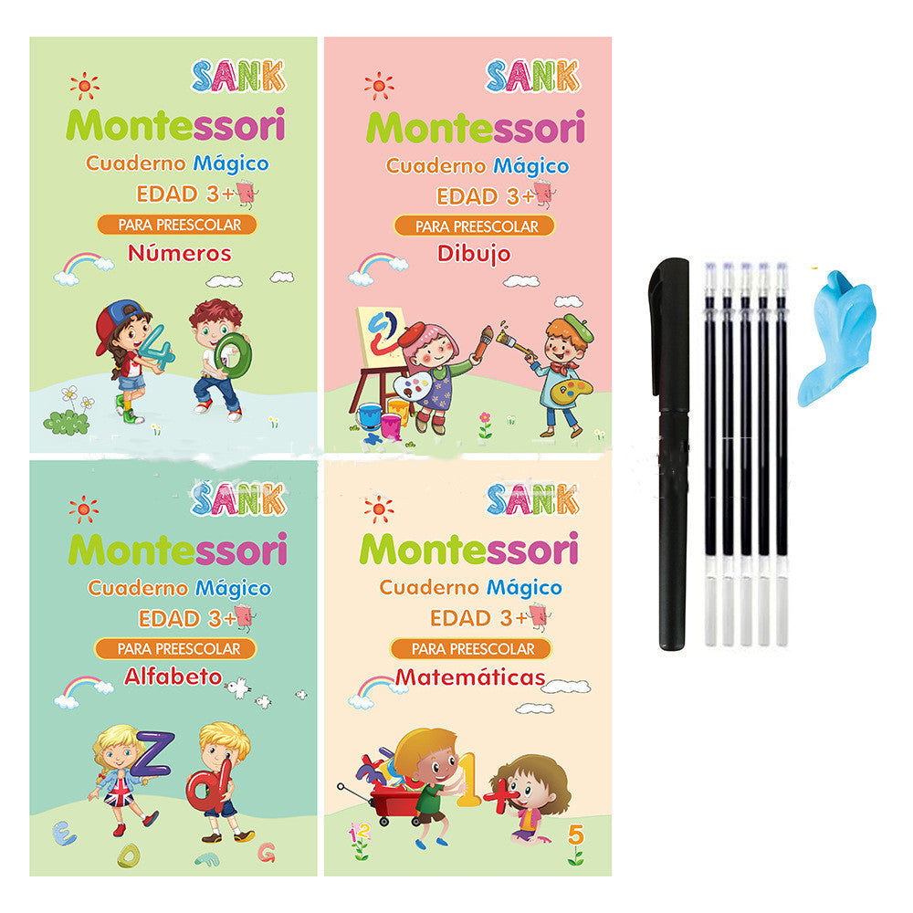 Kids Full English version of calligraphy stickers