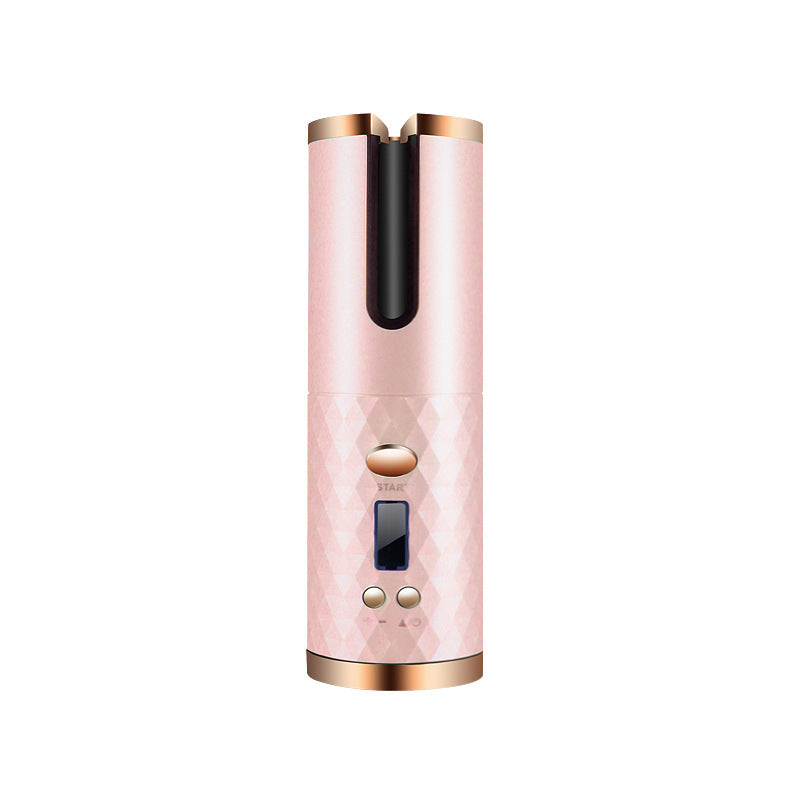Rechargeable Automatic Hair Curler Portable Hair Curling Iron with LCD Display