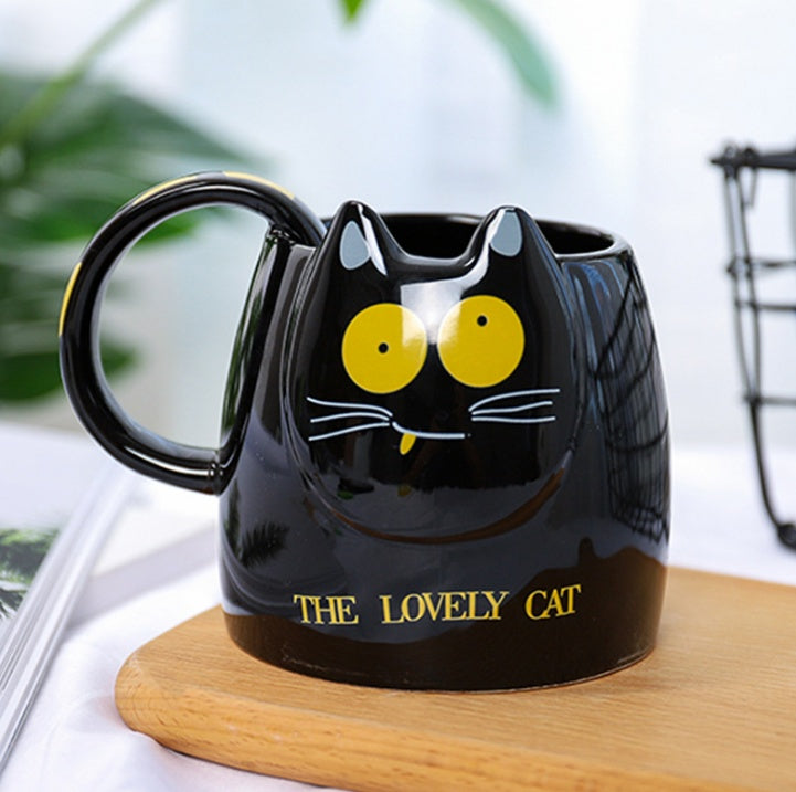 400ml Korean cute cat head cupp