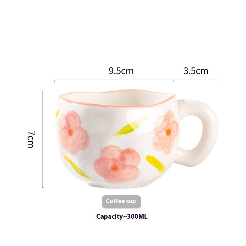 Cute Girl Heart Creative Hand-pinched Coffee Cup