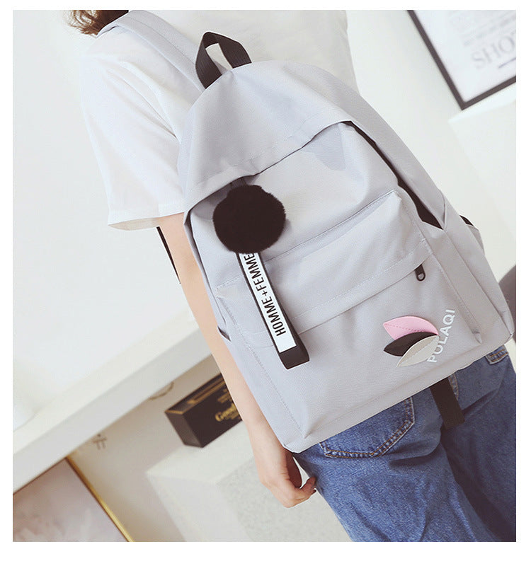 Ladies New College Style Simple All-match Schoolbag