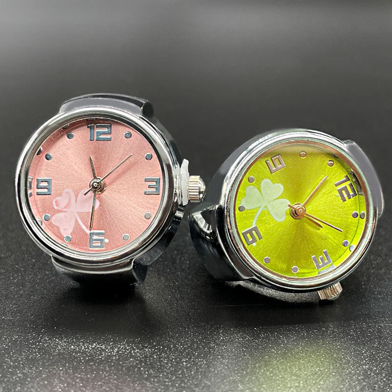 Simple All-match Fashion Women Alloy Shell Ring Watch