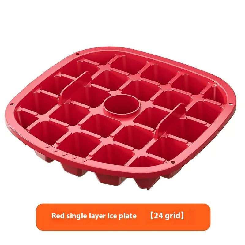 Press-type Convenient Outdoor Portable Ice Tray Large Capacity Ice Bucket