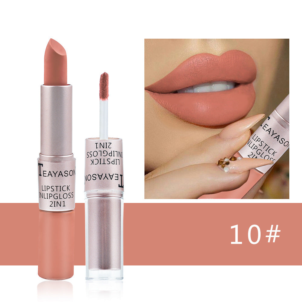 Doppelseitiger, antihaftbeschichteter Becher, matter Lipgloss