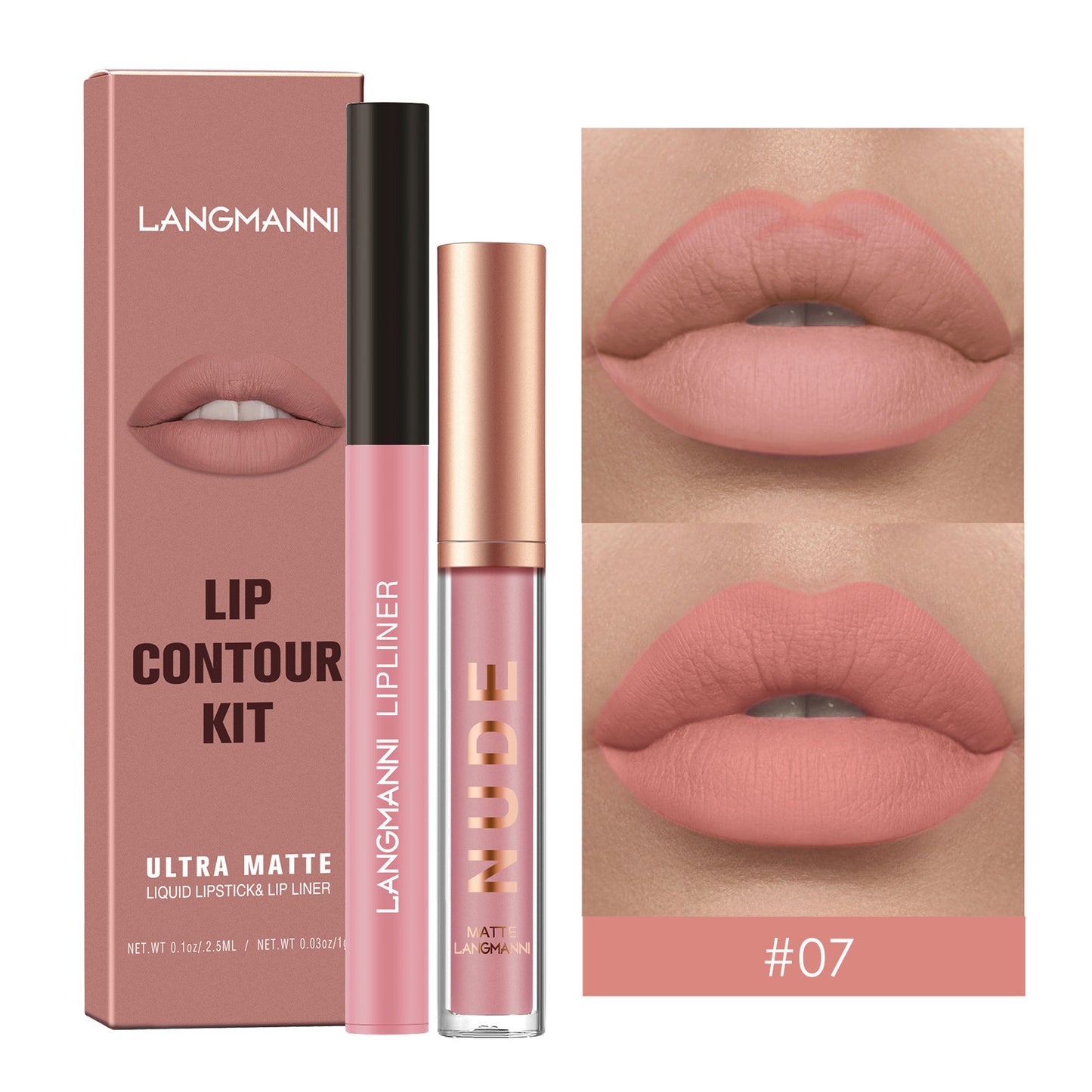 Makeup No Stain On Cup Matte Lip Gloss Suit