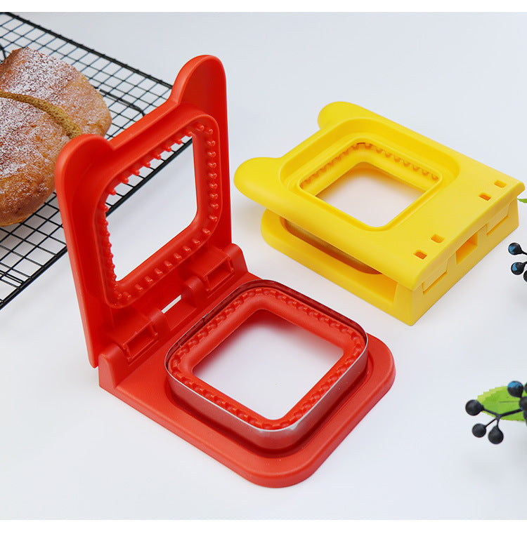 クリエイティブな朝食作りサンドイッチカッターヘミングスクエアサンドイッチ