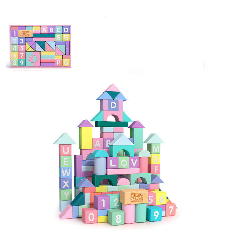 Macaron Large Particle Building Blocks Children's Early Educational Toys