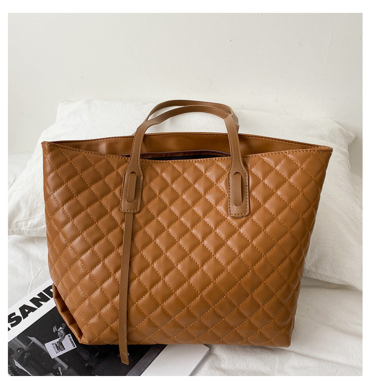 Diamond Check Damen Schulter- und Unterarmtasche