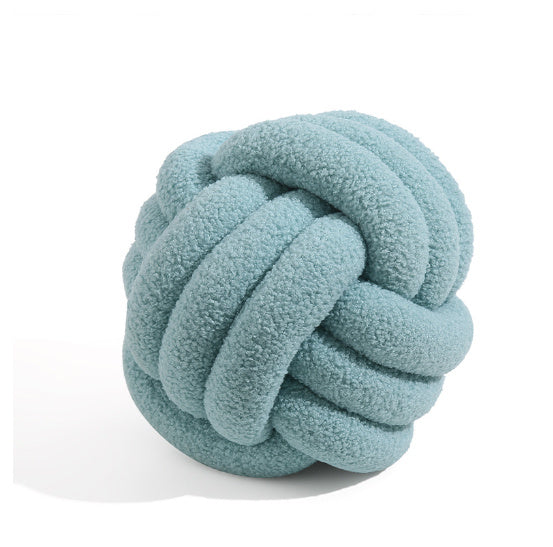Spherical Lamb Wool Bedside Cushion