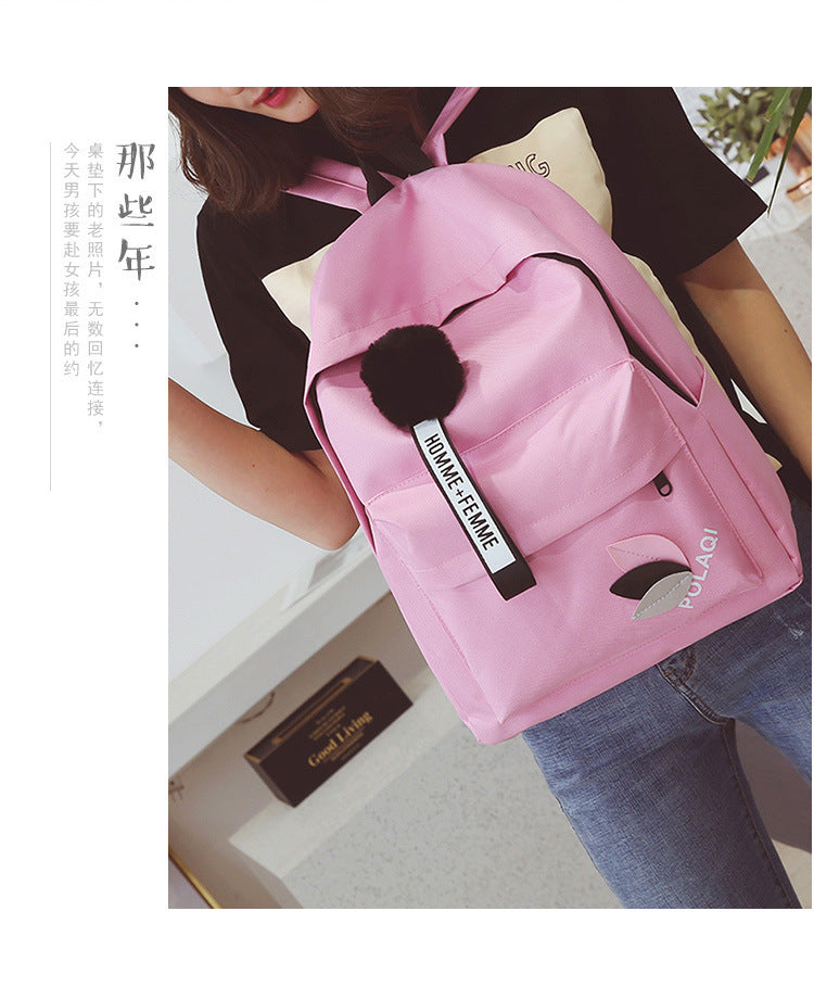 Ladies New College Style Simple All-match Schoolbag