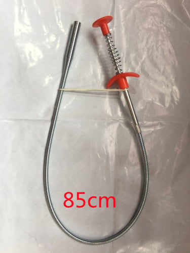 60CM 下水道浚渫機 スプリングパイプ浚渫ツール 家庭用ヘアクリーナー 排水管詰まり除去剤 クリーニングツール 家庭用 キッチンシンク キッチン用品