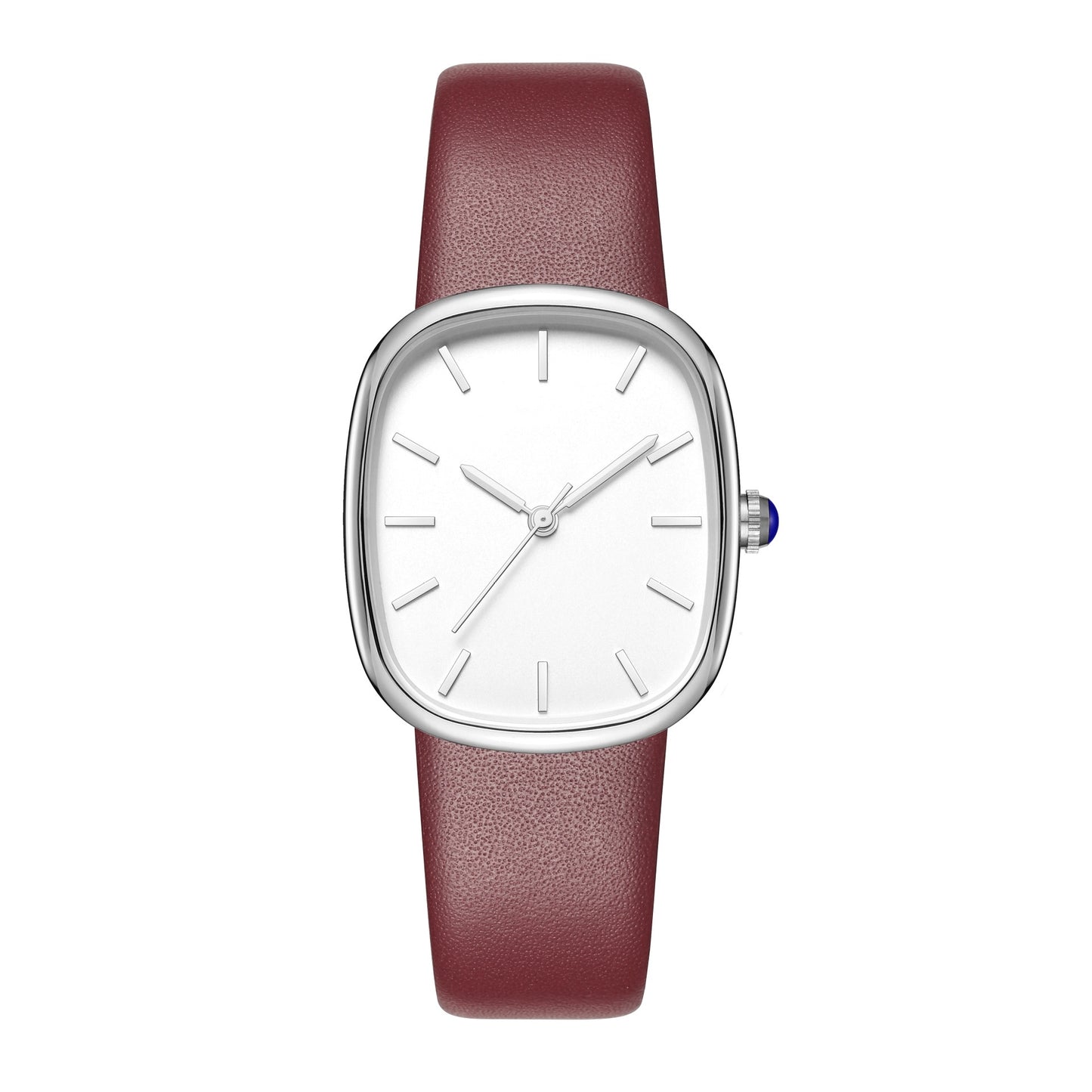 Elegante kleine quadratische Platte Damen neue Quarz Gürteluhr