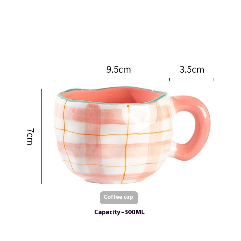 Cute Girl Heart Creative Hand-pinched Coffee Cup