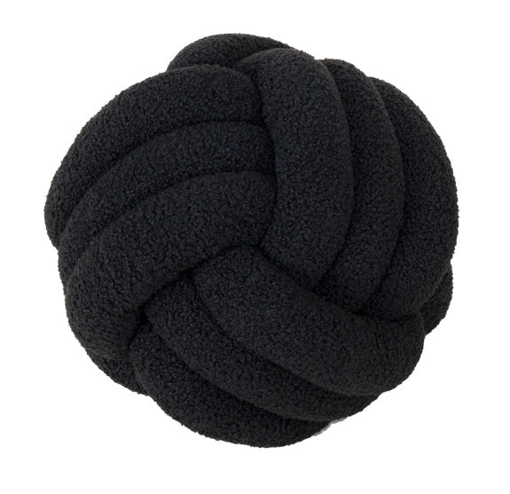 Spherical Lamb Wool Bedside Cushion