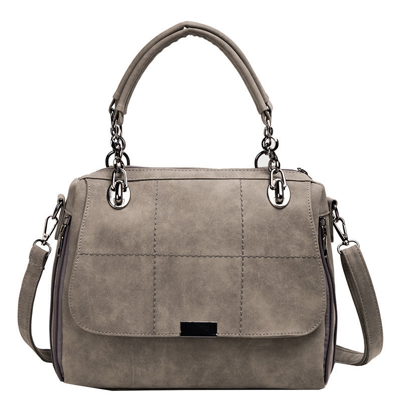 Matte Women Scrub Female Shoulder Bags Matcha Green PU Leather