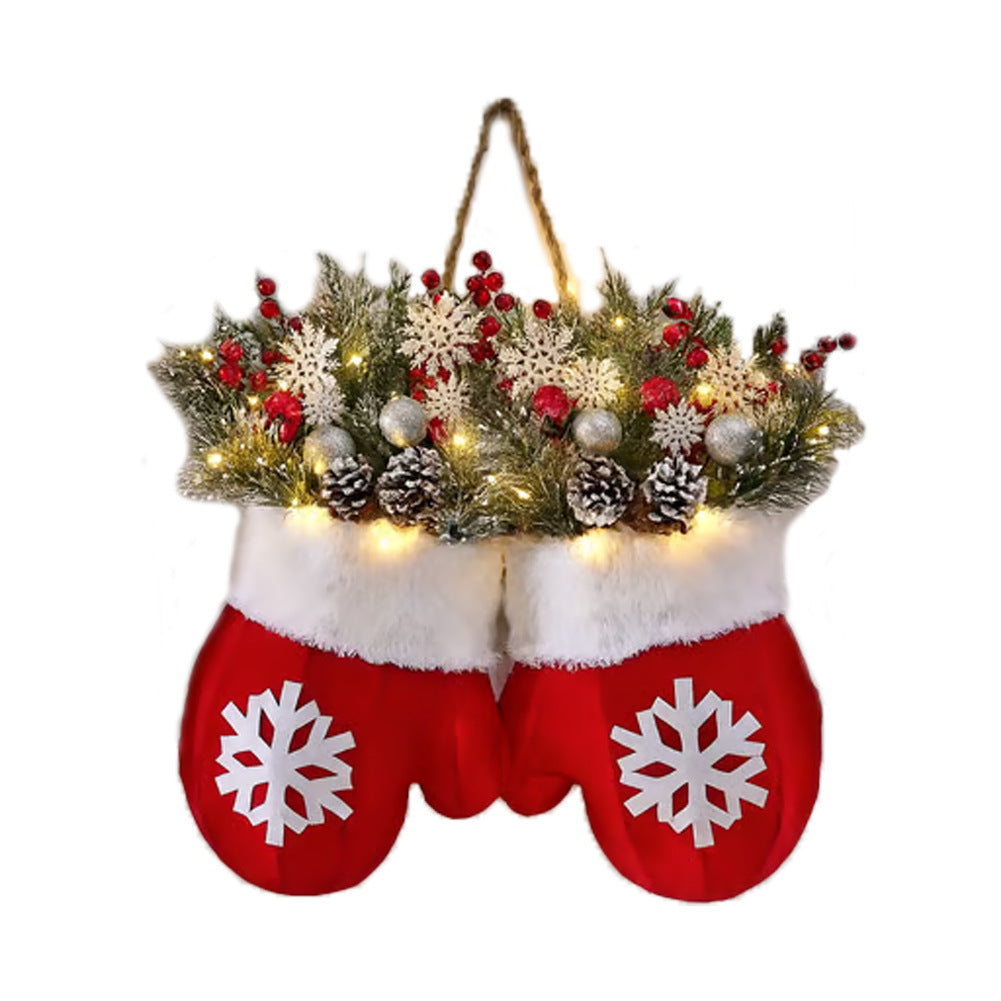 Christmas Crutch Candy Lollipop Gloves Decoration