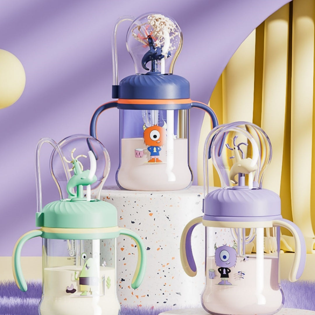 Kids Whale Straws Fountain Tirtan Water Cup