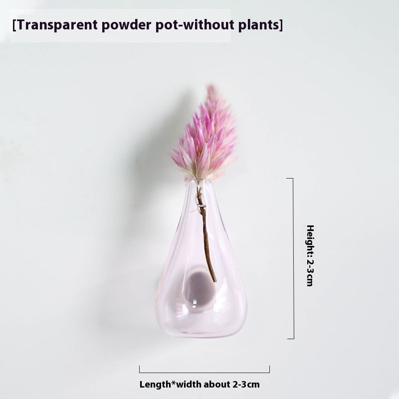 Magnetic Three-dimensional Decoration Refrigerator Sticker And Magnet Ceramic Mini Vases