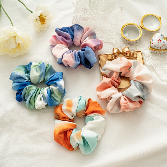 Tie-dyed Elastic Band Hair Crunchie