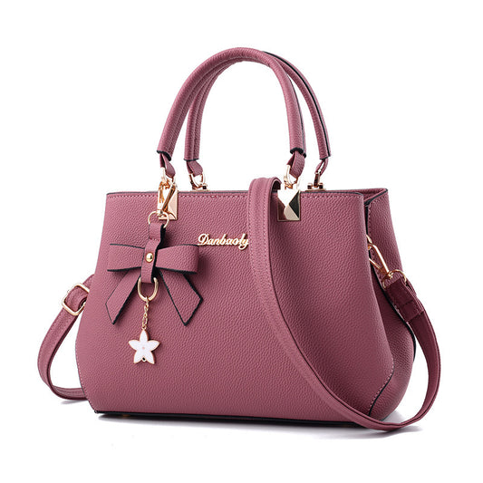 Women Shoulder Bag With Bowknot Star Pendant