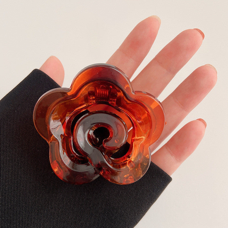 Rose Flower Style Hair Claw