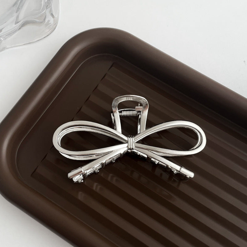 Silver Metal Barrettes Updo Hair Claw