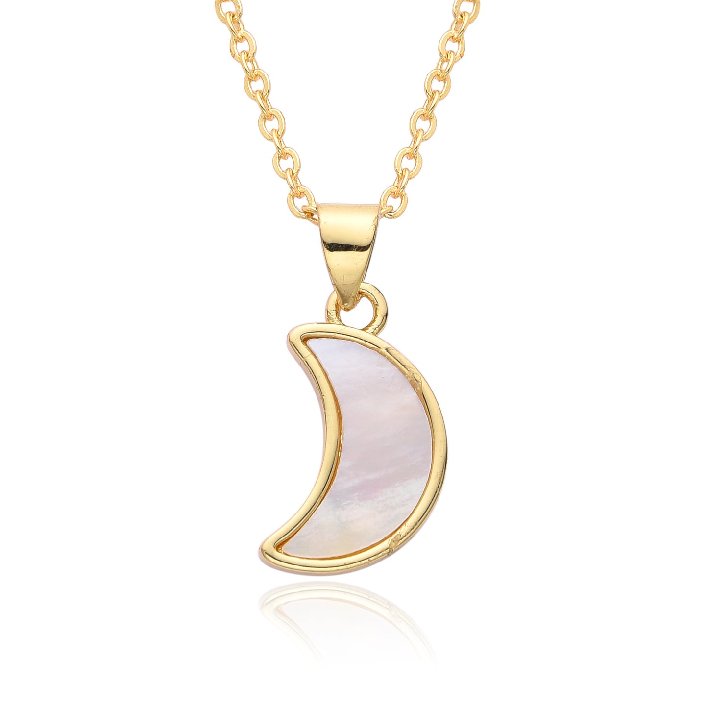 Micro-inlaid Moon Full Diamond Necklace