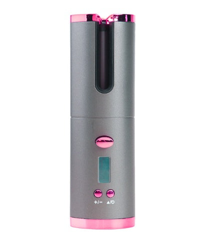 Rechargeable Automatic Hair Curler Portable Hair Curling Iron with LCD Display