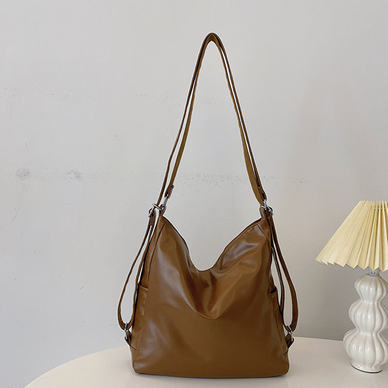 Korean Style Versatile Ins Retro Women's two functional Backpack & Shoulder Bag