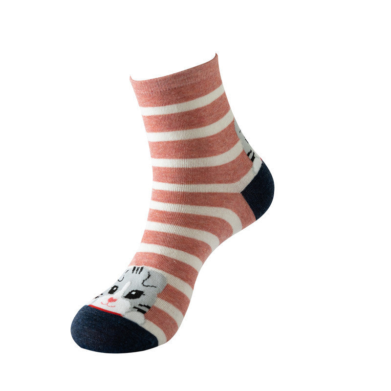 Mid-calf New Cat Pattern Women's Socks