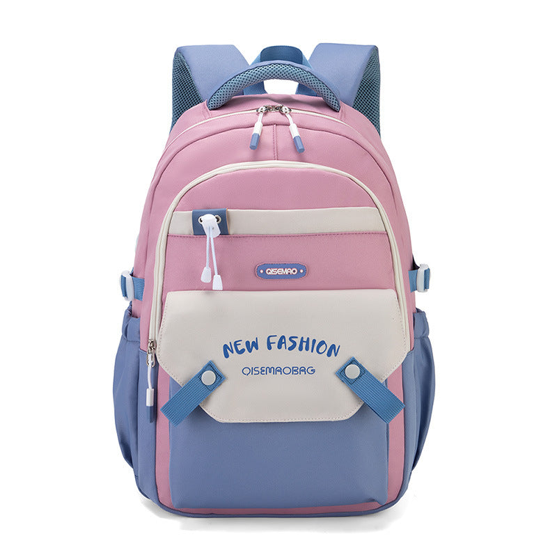 New Student Schoolbag Colorful Contrast